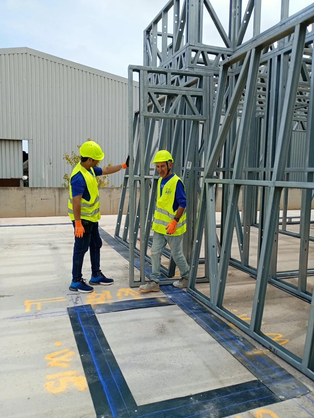 Colocación de un panel Steel Frame